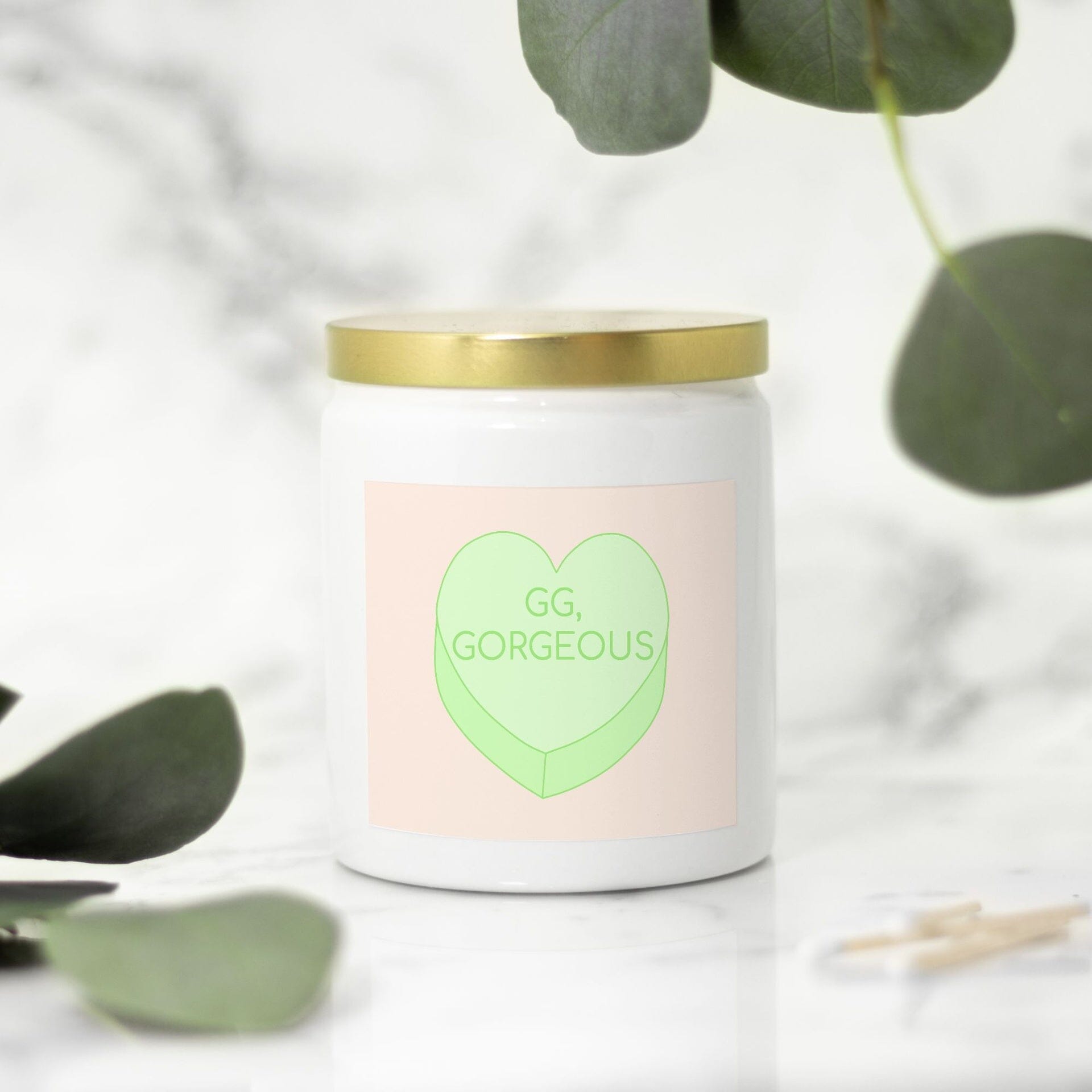 GG, Gorgeous | 8oz Ceramic Candle | Valentine's Day Candles Threads & Thistles Inventory 