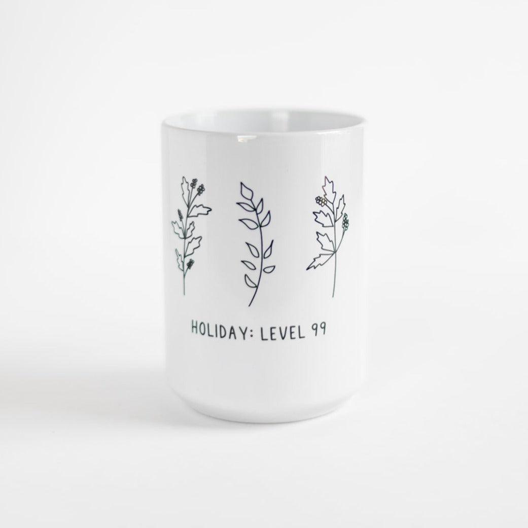 Holiday Level 99 Christmas Mug Deluxe 15oz Mugs Threads & Thistles Inventory 