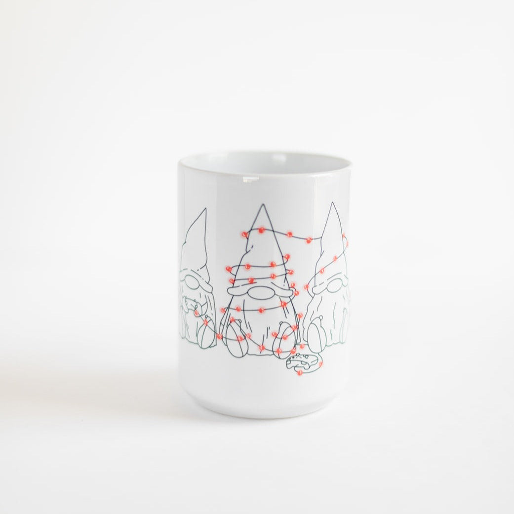 Gamer Gnome Christmas | Mug Deluxe 15oz. Mugs Threads & Thistles Inventory 