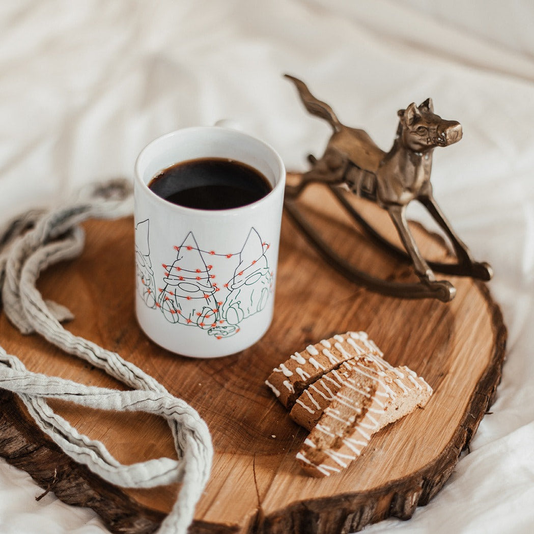 Gamer Gnome Christmas | Mug Deluxe 15oz. Mugs Threads & Thistles Inventory 