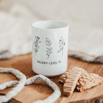 Holiday Level 99 Christmas Mug Deluxe 15oz Mugs Threads & Thistles Inventory 
