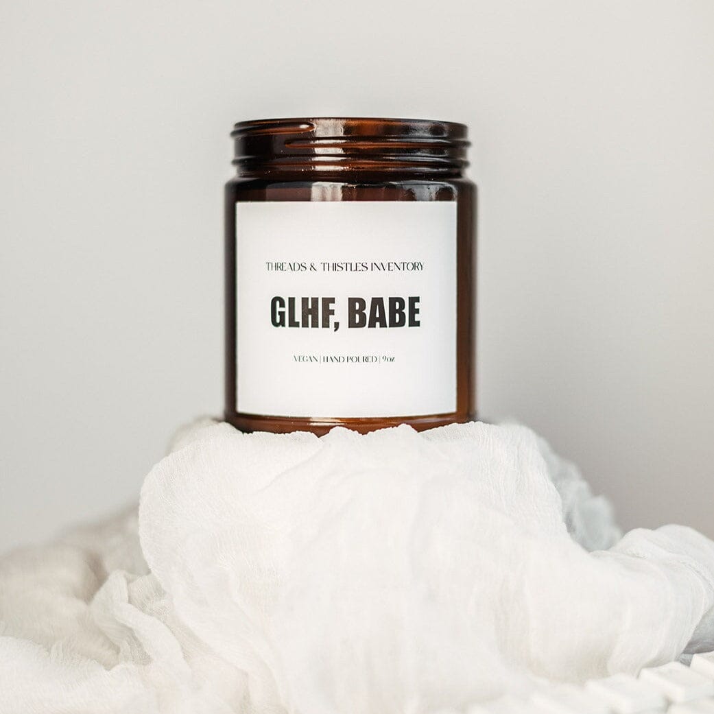 GLHF, Babe | 9oz Candle | Gamer Affirmations Candles Threads & Thistles Inventory 