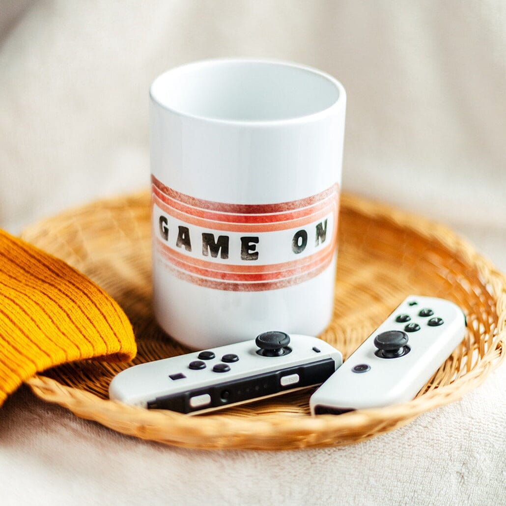 Game On | Mug Deluxe 15oz. | Retro Gaming Mugs Threads & Thistles Inventory 