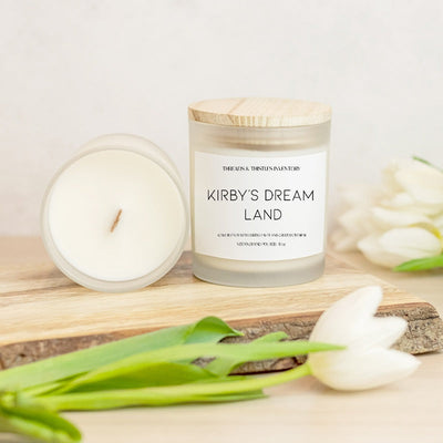 Kirby's Dream Land | 11oz Candle Candles Threads & Thistles Inventory 