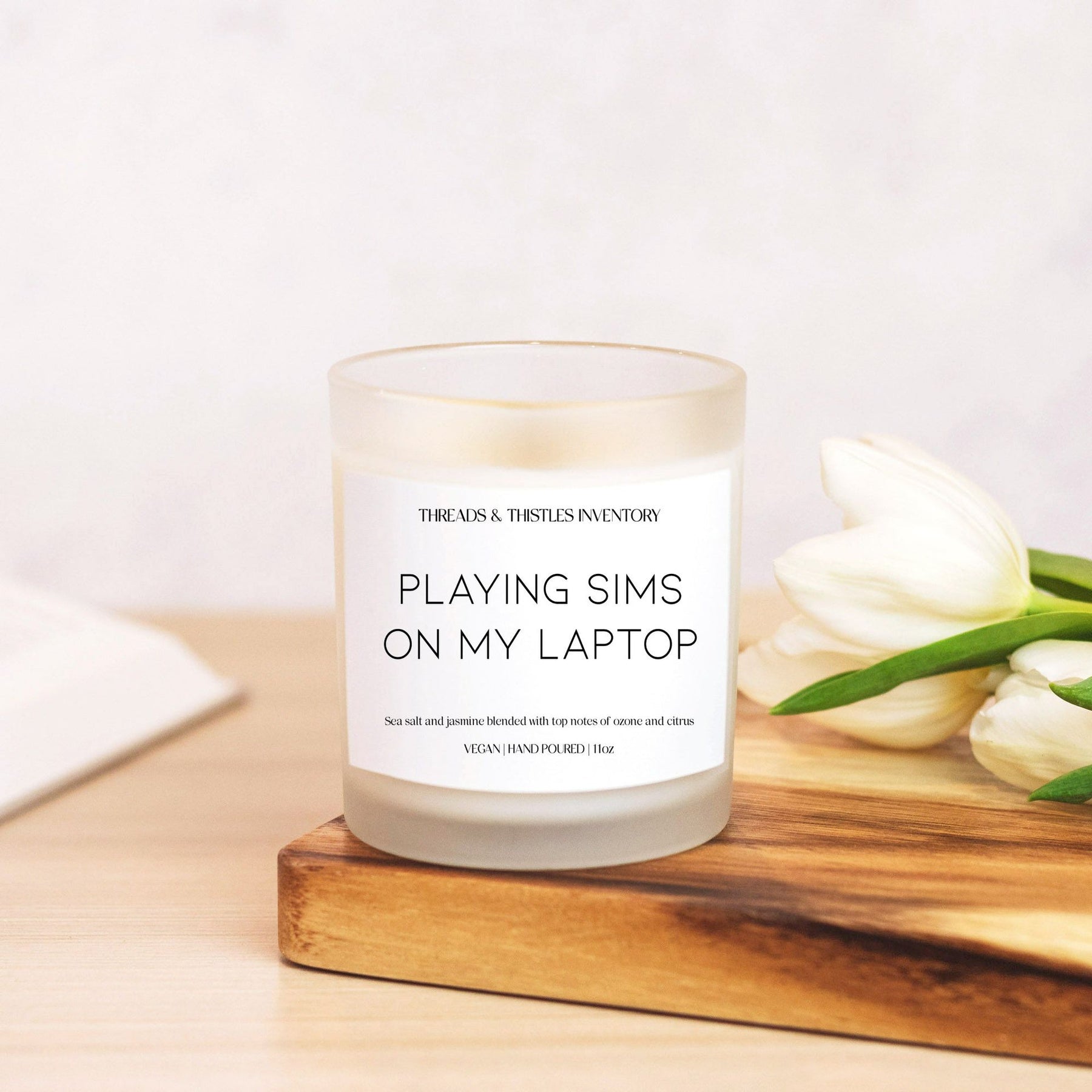 Fresh And Scented Candle Stickers Notebook Computer - Temu
