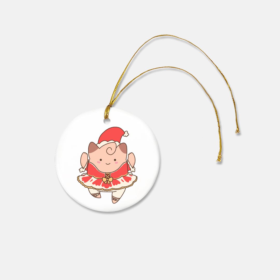 Ceramic Sugarplum Clefairy ornament | Pokemon Ornaments and Accents Threads & Thistles Inventory 