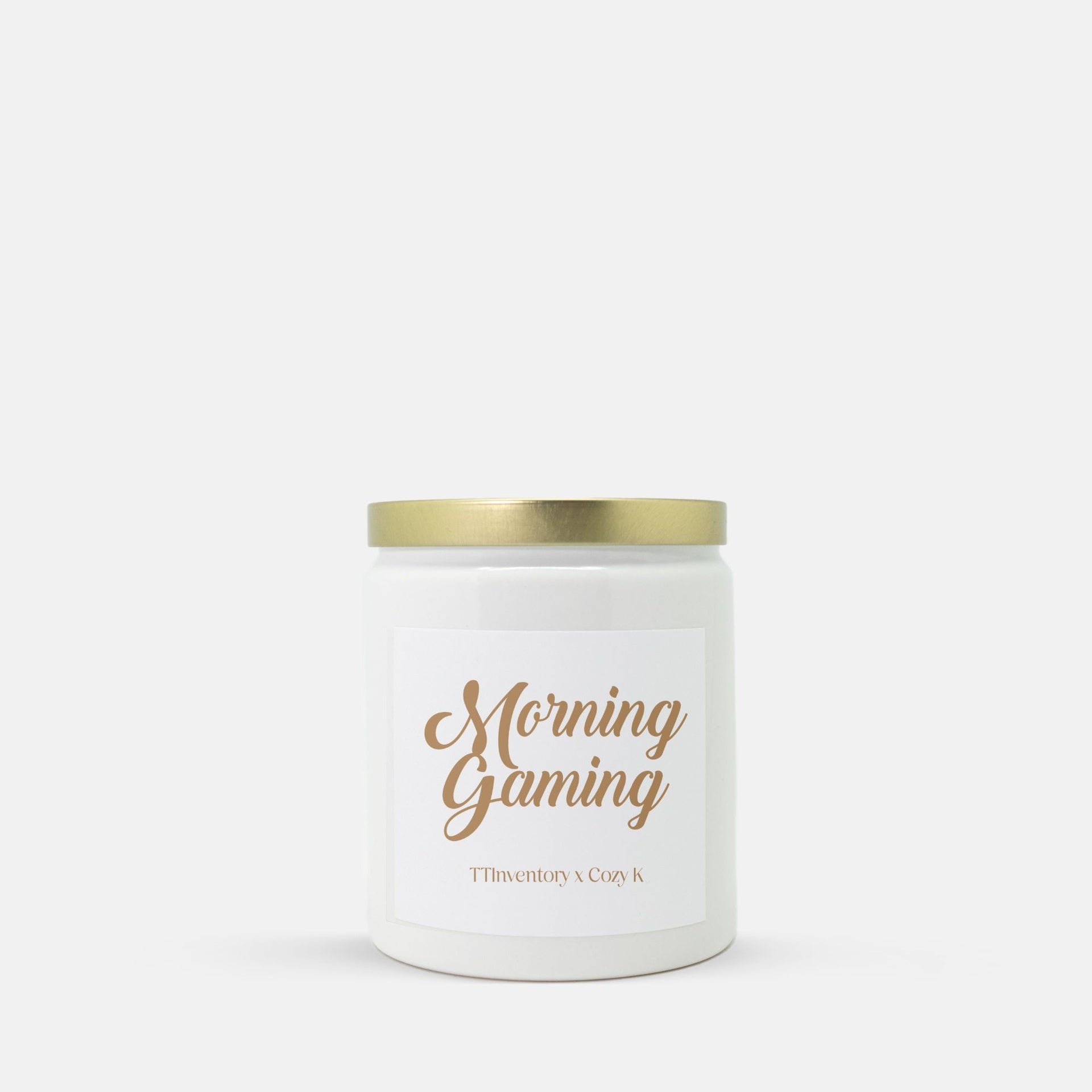 Morning Gaming | 8oz Ceramic Candle | Cozy Gamer Candles Threads & Thistles Inventory 