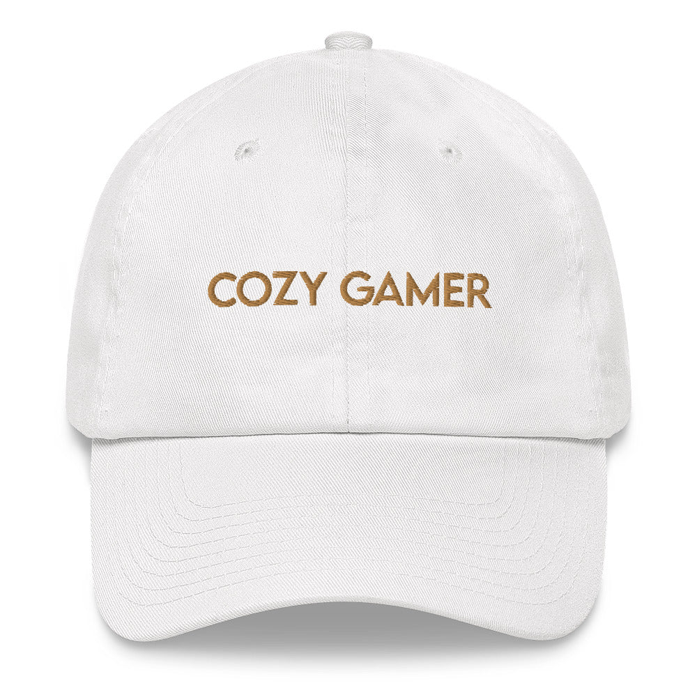 Cozy Gamer | Dad hat | Cozy Gamer Threads and Thistles Inventory White 