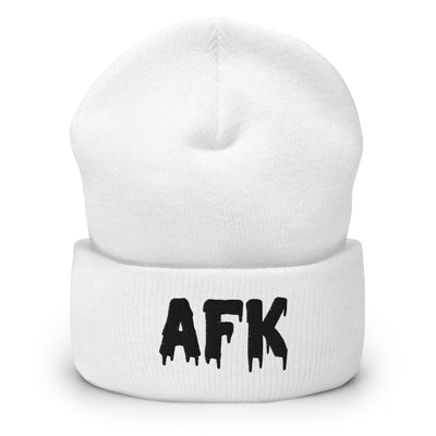 AFK Cuffed Beanie Threads & Thistles Inventory White 