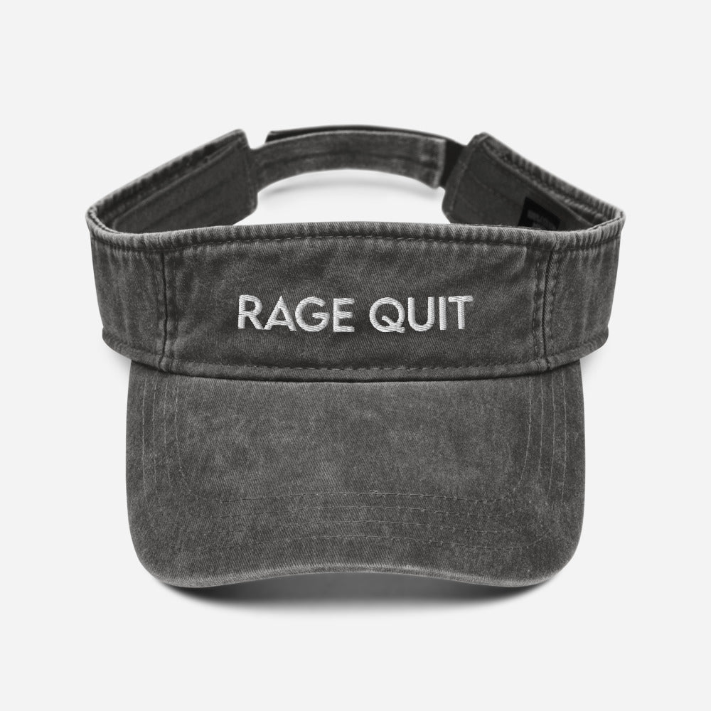 Rage Quit | Denim visor Threads and Thistles Inventory 