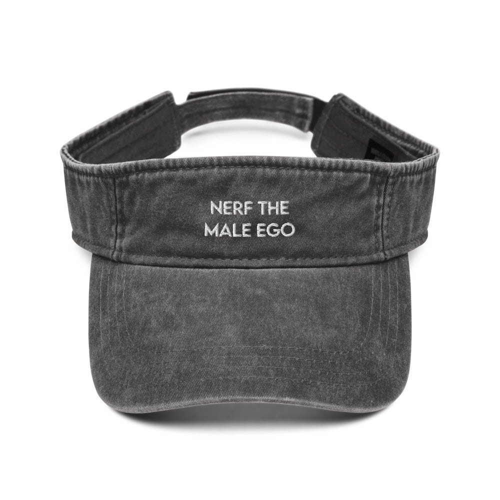 Nerf the Male Ego | Denim visor Threads and Thistles Inventory Black 