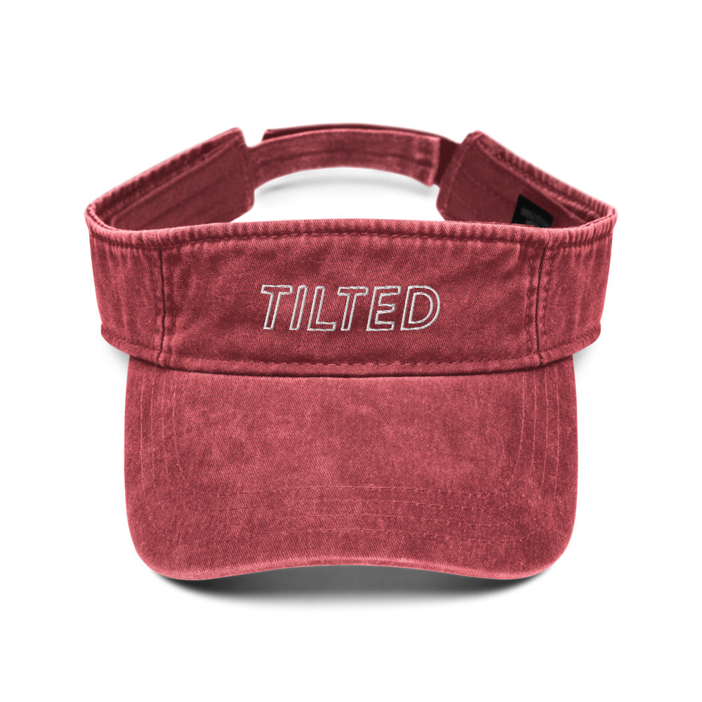 Tilted | Denim visor Threads and Thistles Inventory Cardinal 