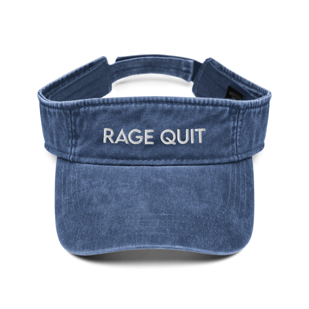Rage Quit | Denim visor Threads and Thistles Inventory Royal 