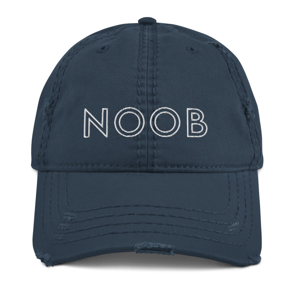 Noob | Distressed Dad Hat Threads and Thistles Inventory Navy 