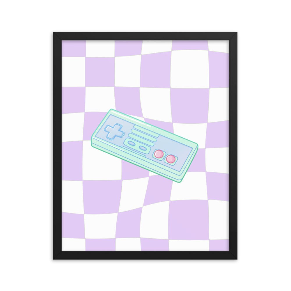 NES Controller | Framed poster | Retro Gaming Threads & Thistles Inventory 