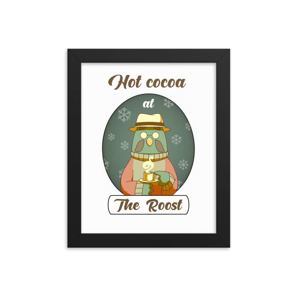 The Roost | 8x10 Framed poster Threads and Thistles Inventory Black 