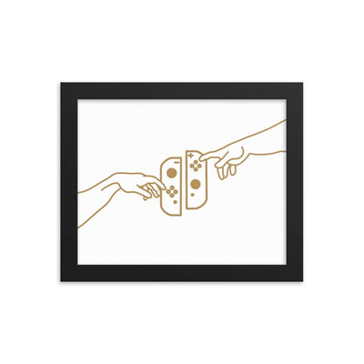 The Creation of Switch | 8x10 Framed poster | Cozy Gaming Threads & Thistles Inventory Black 