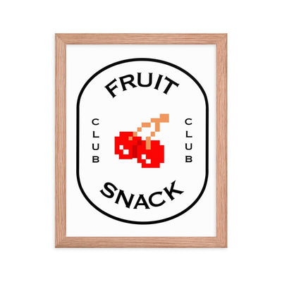Fruit Snack Club | Framed poster | Retro Gaming Threads & Thistles Inventory 