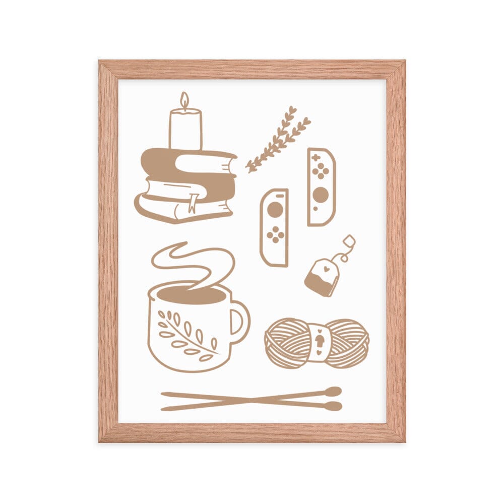 Cozy Hobbies | Framed poster | Cozy Gamer Threads & Thistles Inventory 