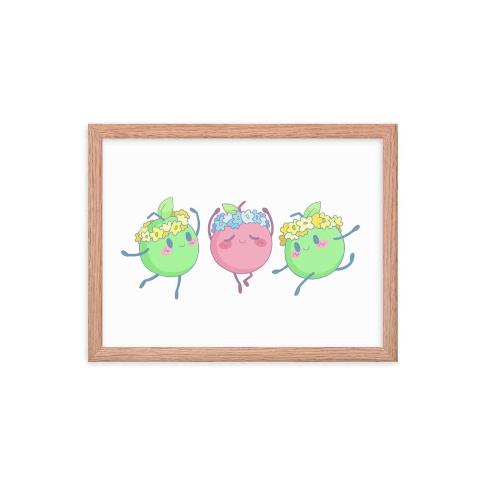 Flower Dance Junimos | Framed poster | Stardew Valley Threads & Thistles Inventory Red Oak 12″×16″ 