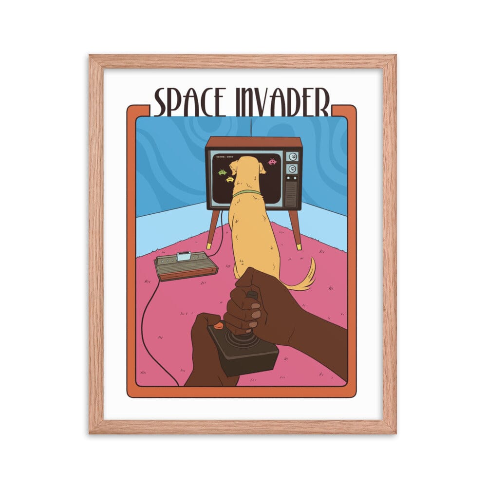 Space Invader | Framed poster | Retro Gaming Threads & Thistles Inventory 