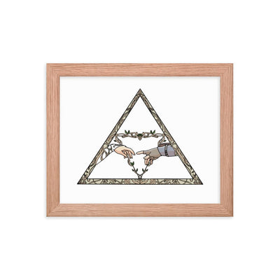 The Creation | 8x10 Framed poster | The Legend of Zelda Framed Prints Threads and Thistles Inventory Red Oak 