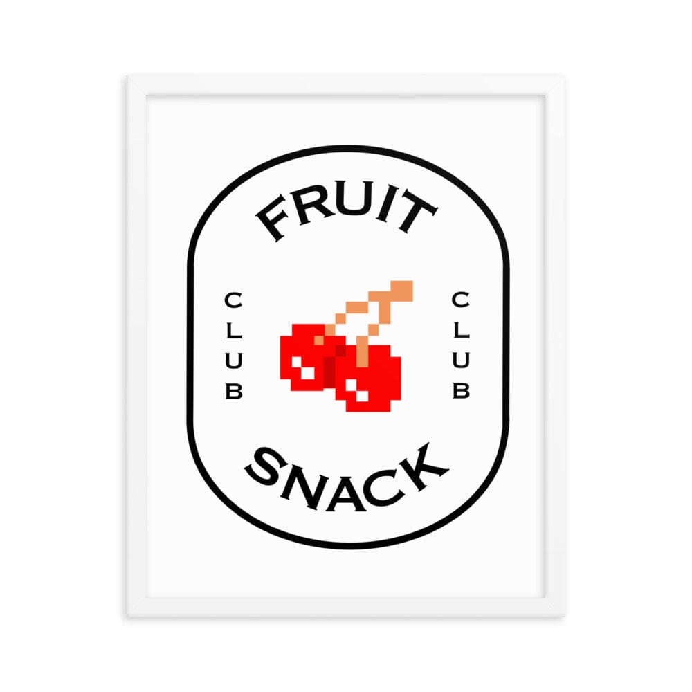 Fruit Snack Club | Framed poster | Retro Gaming Threads & Thistles Inventory 