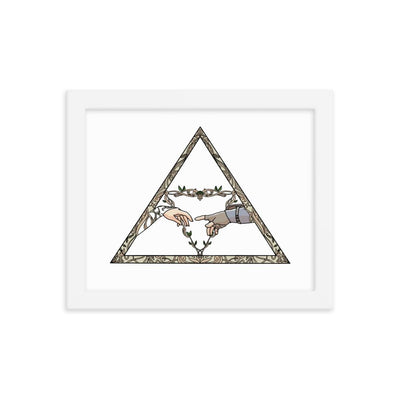 The Creation | 8x10 Framed poster | The Legend of Zelda Threads and Thistles Inventory White 