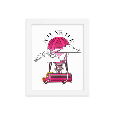 Battle Bus | 8x10 Framed poster | Fortnite Threads and Thistles Inventory White 