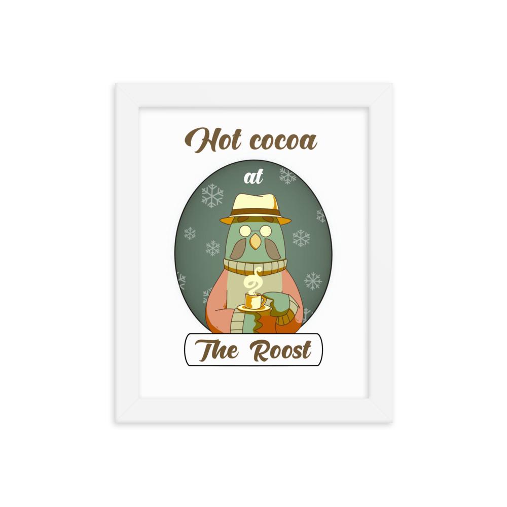 The Roost | 8x10 Framed poster Threads and Thistles Inventory White 