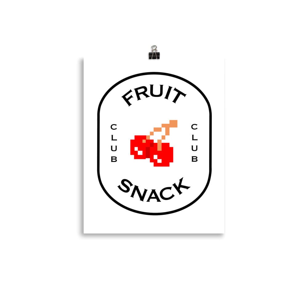 Fruit Snack Club | Poster | Retro Gaming Threads & Thistles Inventory 11″×14″ 