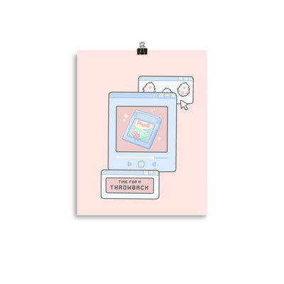 Time for a Throwback | Poster | Retro Gaming Threads & Thistles Inventory 11″×14″ 