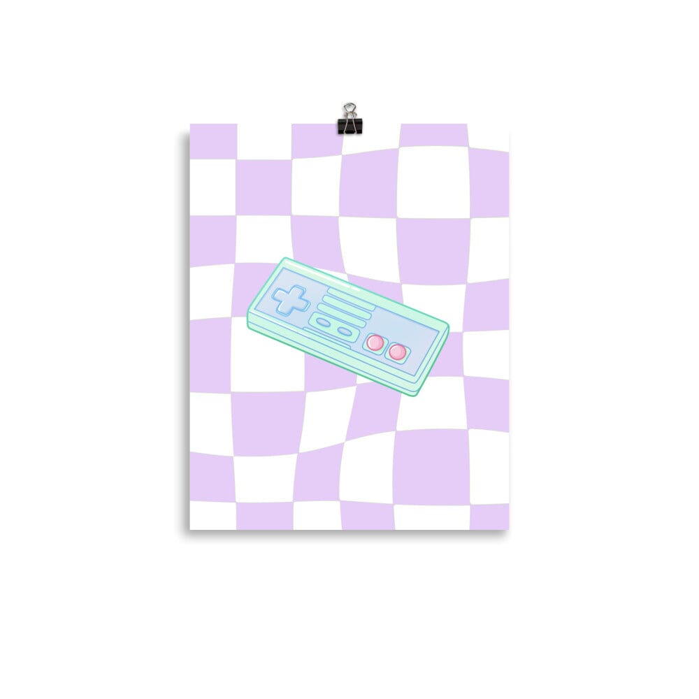 NES Controller| Poster | Retro Gaming Threads & Thistles Inventory 11″×14″ 
