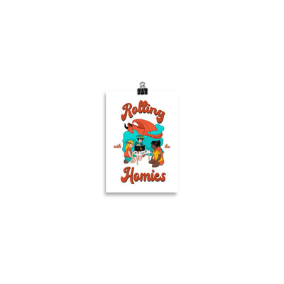 Rolling with the Homies | Poster | Retro Gaming Threads & Thistles Inventory 5″×7″ 