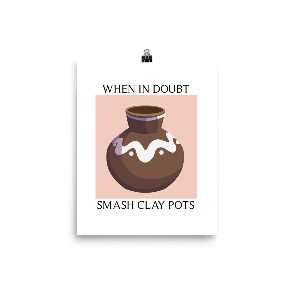 Smash Clay pots | 8x10 in Poster | The Legend of Zelda Threads and Thistles Inventory 