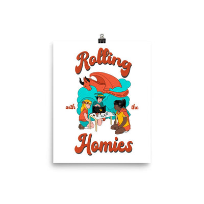 Rolling with the Homies | Poster | Retro Gaming Threads & Thistles Inventory 8″×10″ 