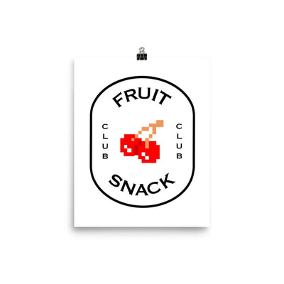 Fruit Snack Club | Poster | Retro Gaming Threads & Thistles Inventory 8″×10″ 