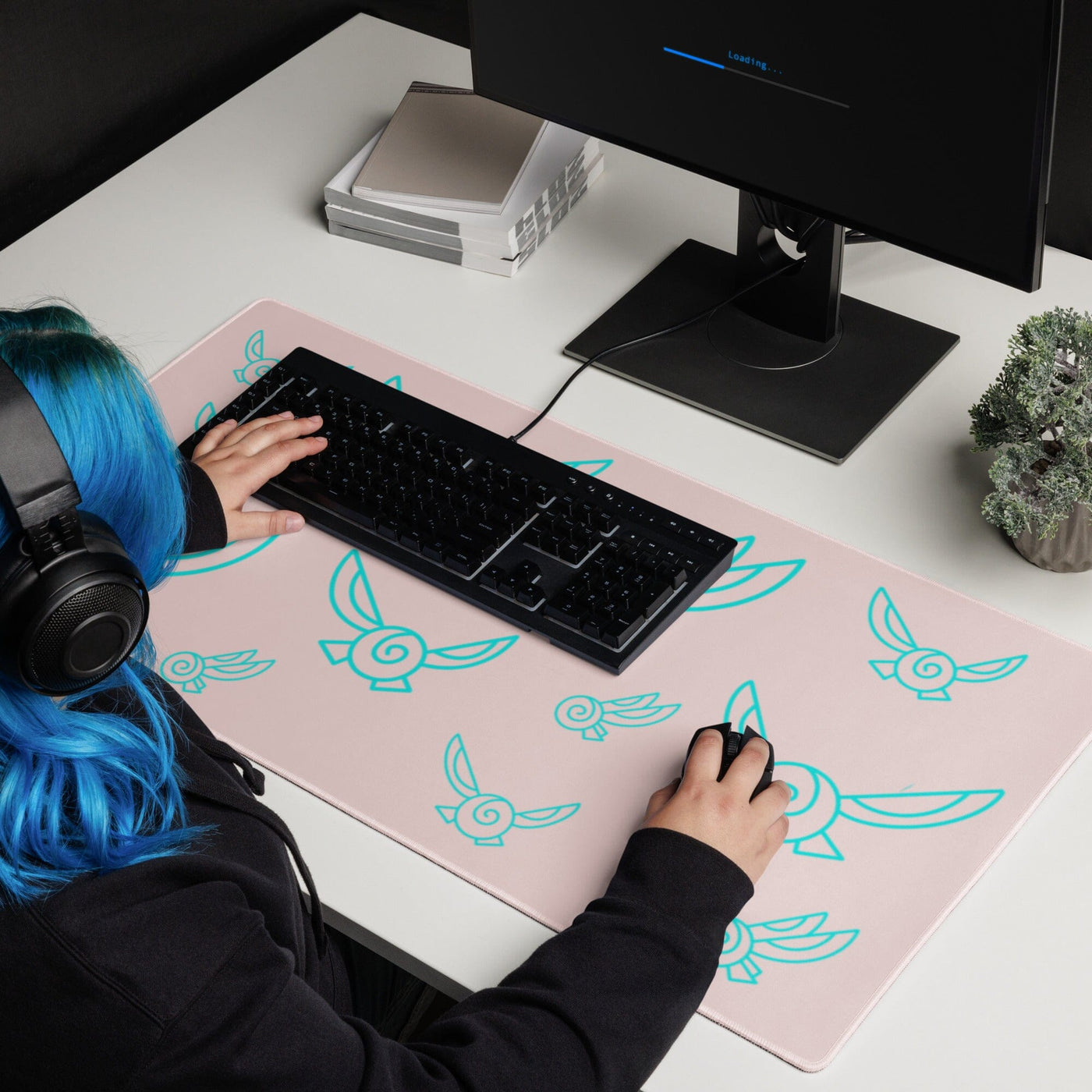 Navi Fairy | 36″ × 18″ Gaming mouse pad | The Legend of Zelda Threads & Thistles Inventory 