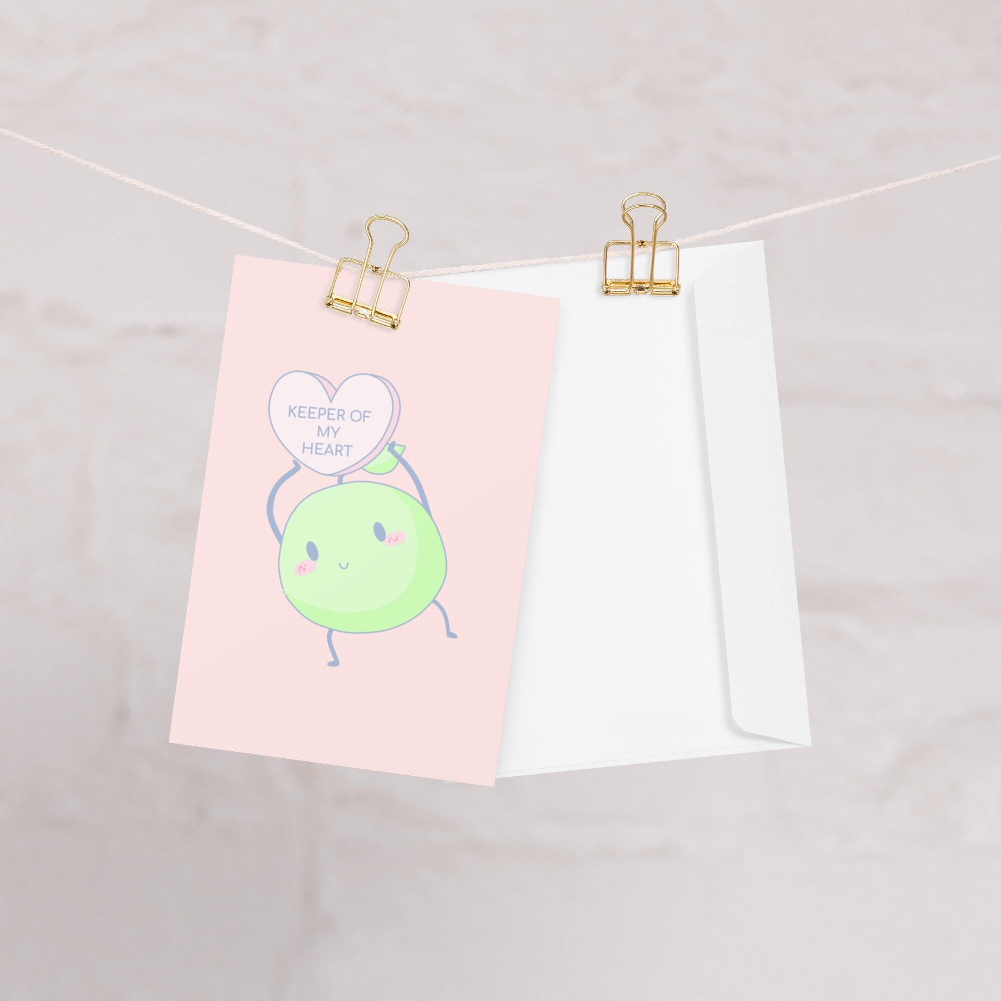 Keeper of my Heart Junimo | Valentine's Day Card | Stardew Valley Threads & Thistles Inventory 4″×6″ 