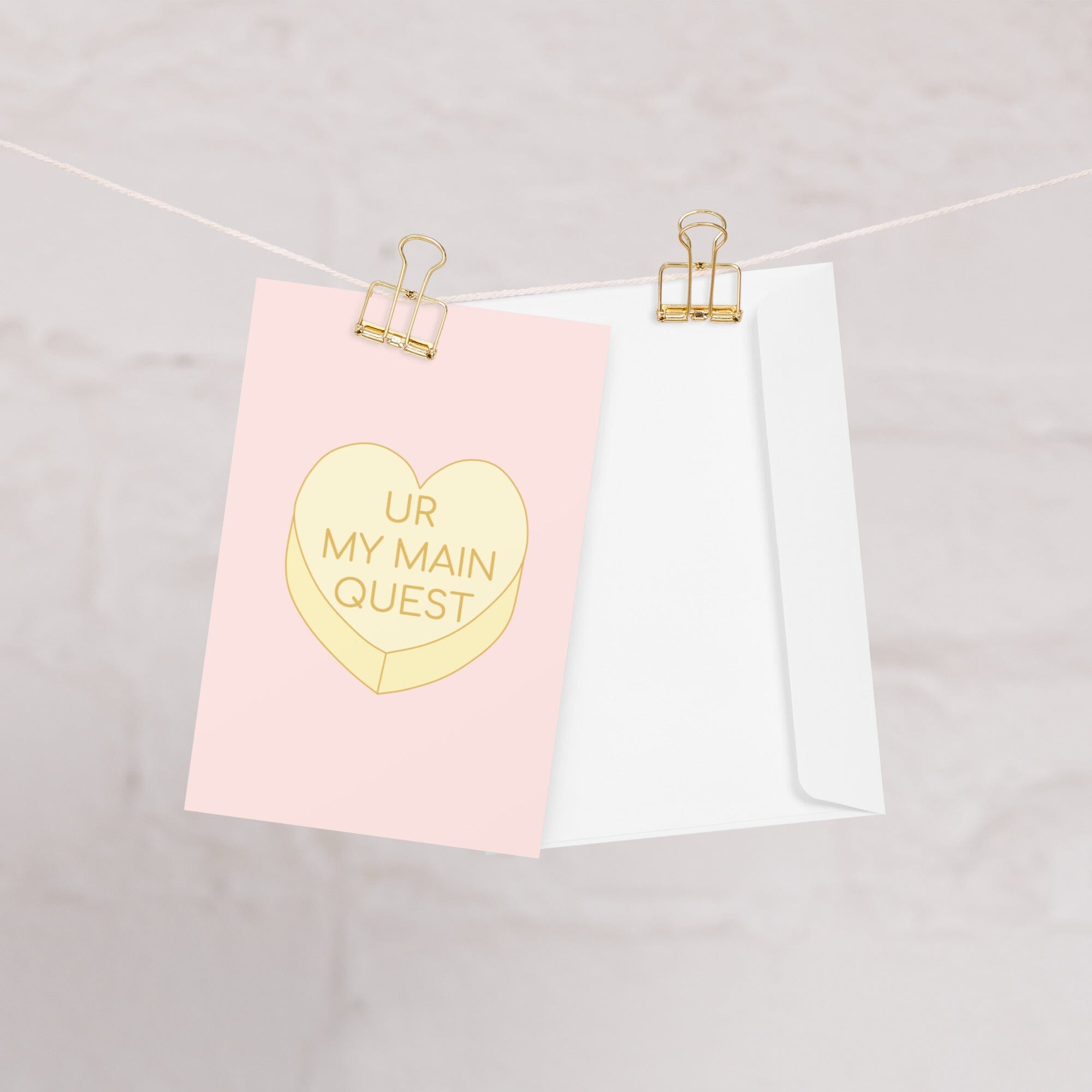 UR My Main Quest | Valentine's Day Card Threads & Thistles Inventory 4″×6″ 