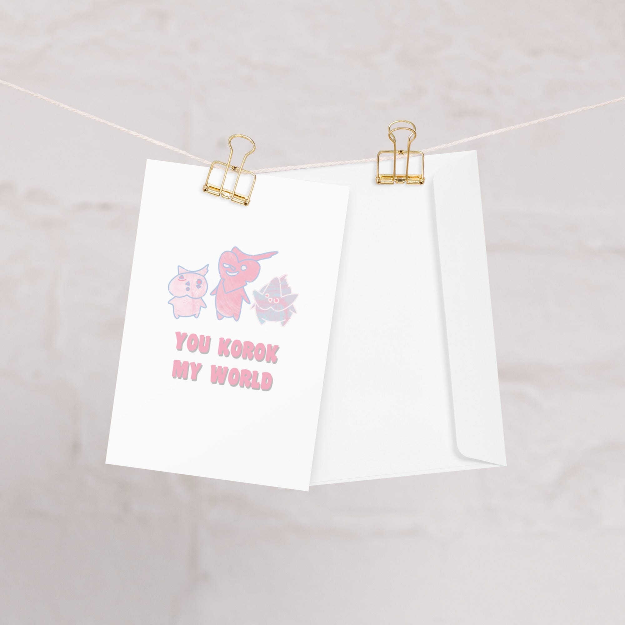 You Korok My World | Valentine's Day Card Threads & Thistles Inventory 4″×6″ 