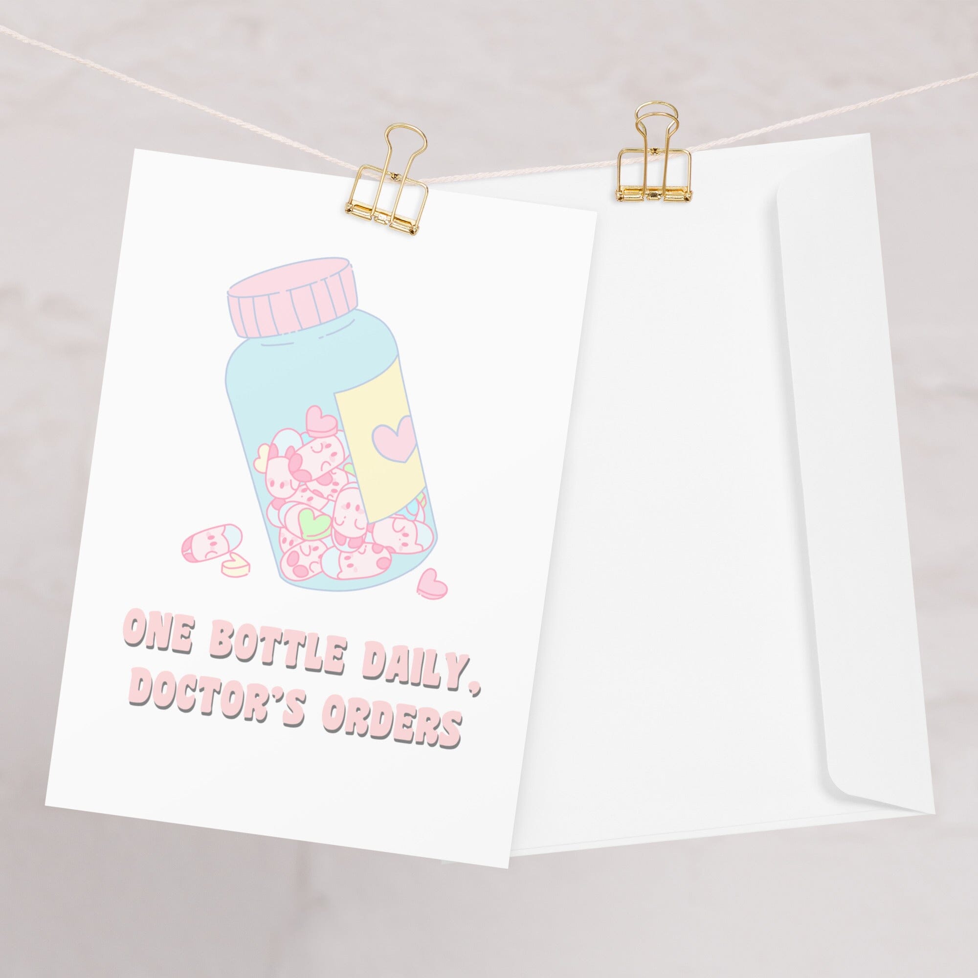 One Bottle Daily | Valentine's Day Card Threads & Thistles Inventory 5.83″×8.27″ 