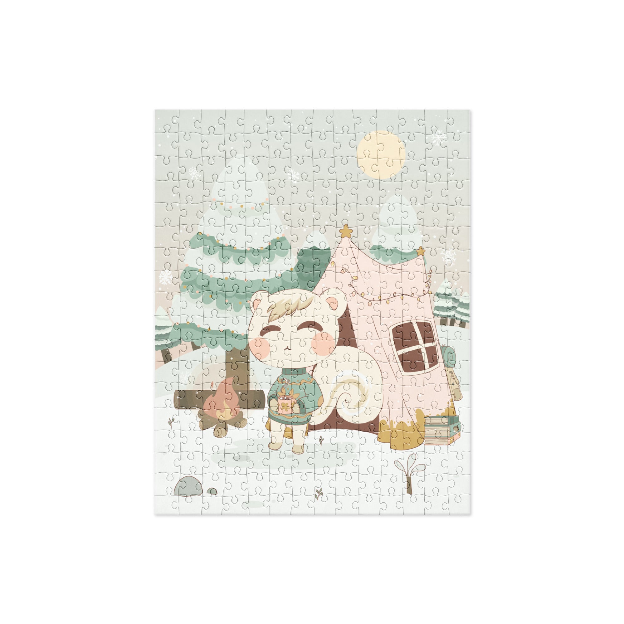Marshal's Cozy Christmas | Cozy Gamer Animal Crossing | Jigsaw puzzle Threads & Thistles Inventory 252 pieces 