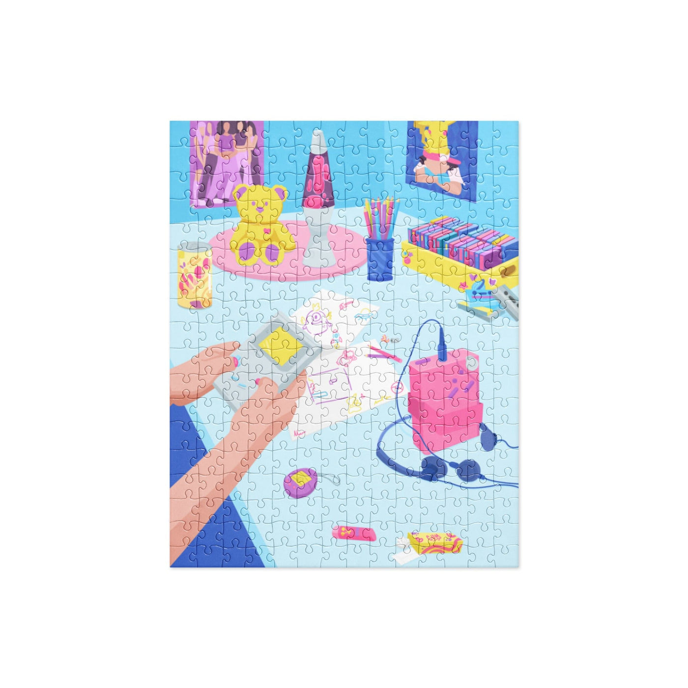 The 90s Bedroom | Jigsaw puzzle | Retro Gaming Threads & Thistles Inventory 