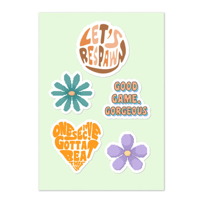 Groovy Gaming | Sticker sheet Threads and Thistles Inventory 