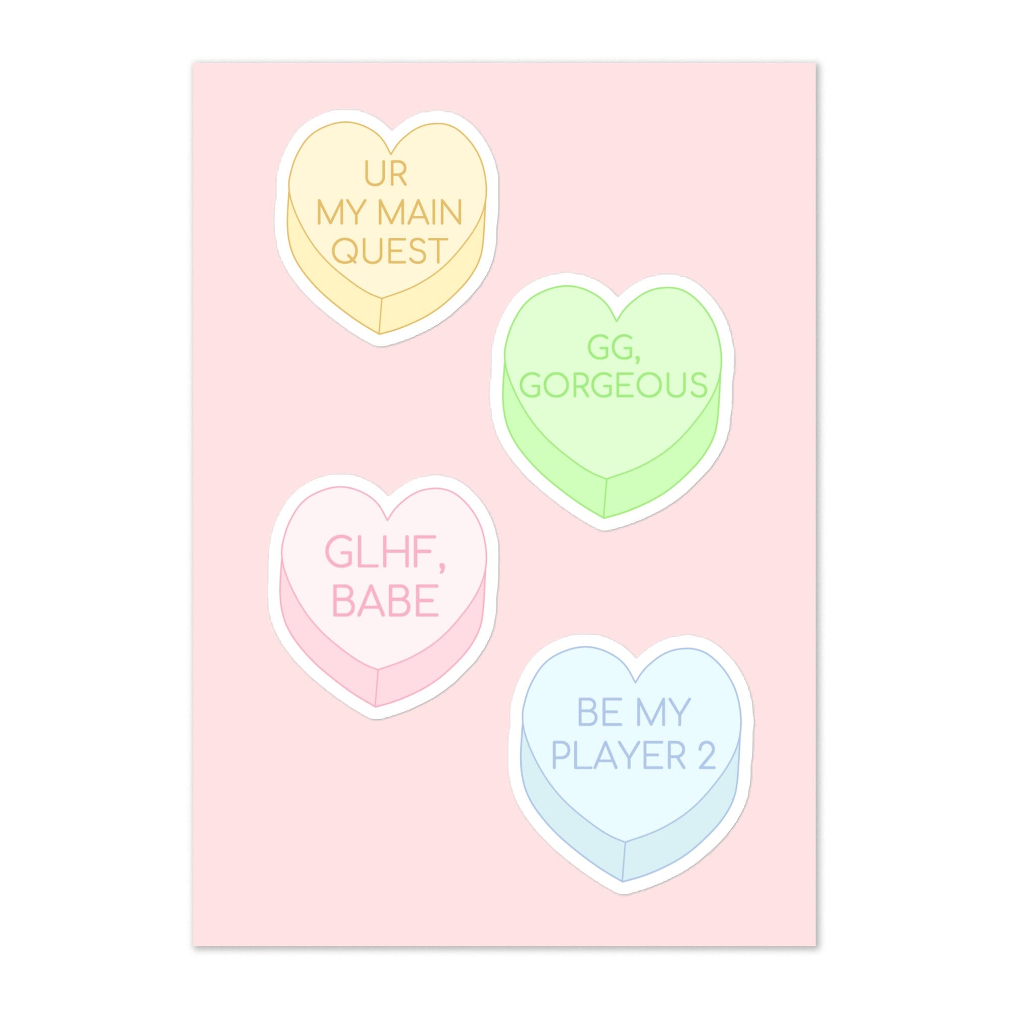 Valentine's Day Sticker sheet Threads & Thistles Inventory 