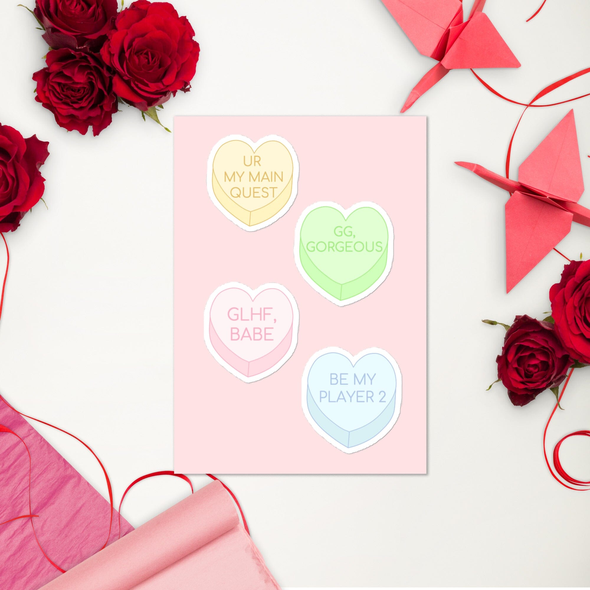 Valentine's Day Sticker sheet Threads & Thistles Inventory 