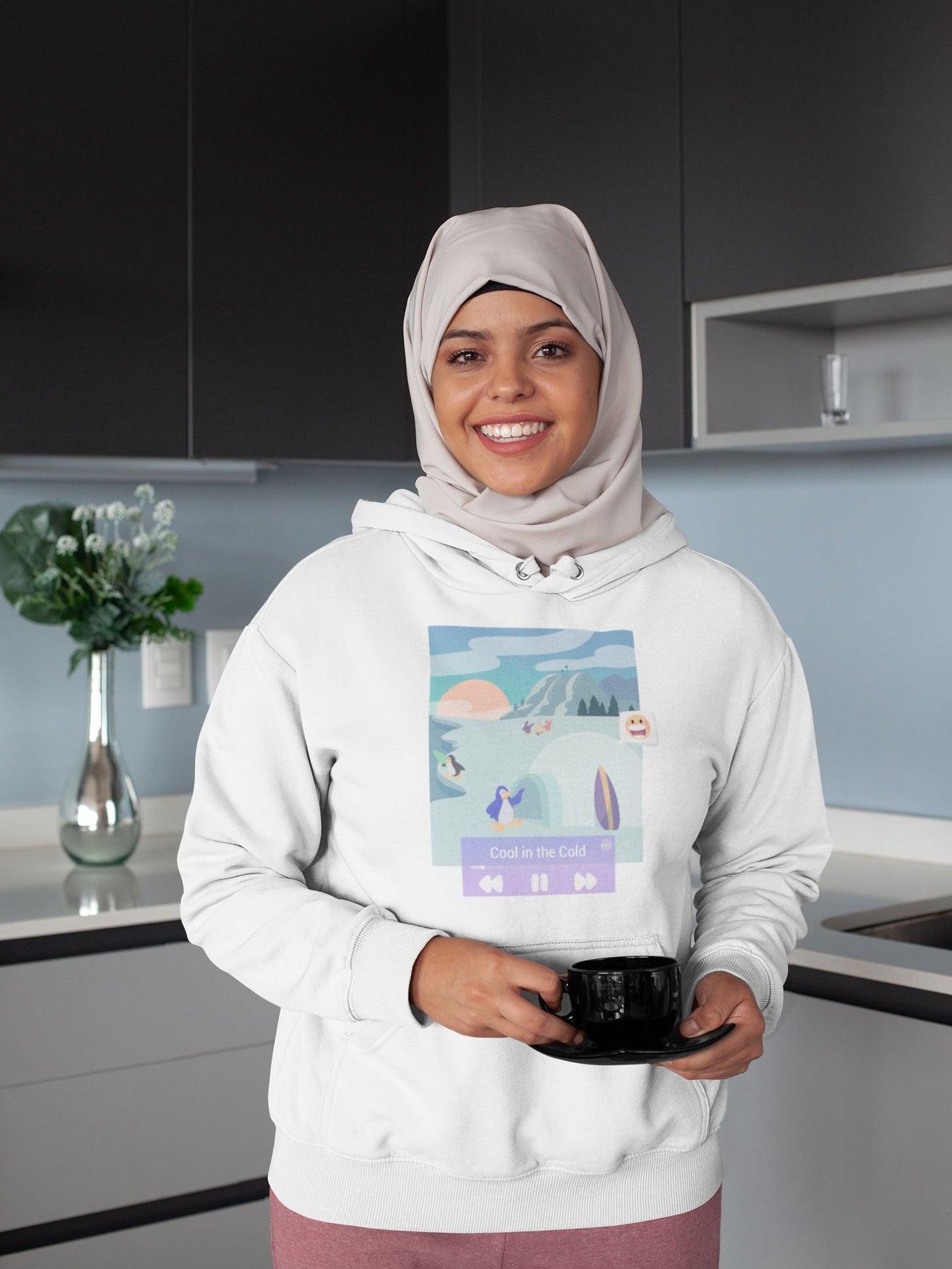 Cool in the Cold | Unisex Hoodie | Club Penguin Threads and Thistles Inventory 