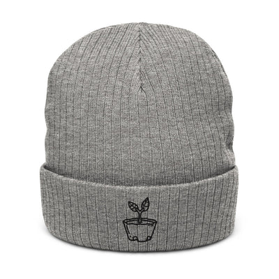Sapling | Recycled cuffed beanie | Animal Crossing Threads and Thistles Inventory Light Grey Melange 