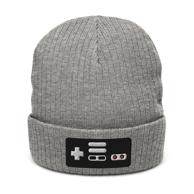 NES Controller | Recycled cuffed beanie Threads and Thistles Inventory Light Grey Melange 